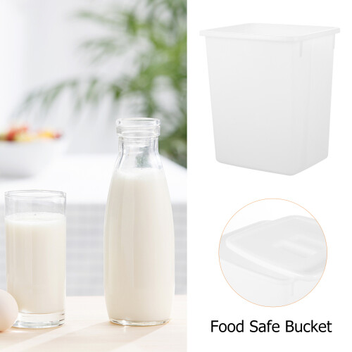 Voedselveilige Witte Plastic Wateremmer Dikke Opslagemmer 1