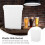 Voedselveilige Witte Plastic Wateremmer Dikke Opslagemmer 5