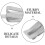 5Ensembles Clips Espacers Chauffants Durables En Aluminium Argenté 8