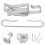 5Ensembles Clips Espacers Chauffants Durables En Aluminium Argenté 10