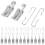 5Ensembles Clips Espacers Chauffants Durables En Aluminium Argenté 11