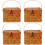 4Pièces Corbeille Orange En Rotin Avec Couvercle Pour Organiser 7