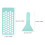1Ensemble Moule Tube 50 Cavités Robuste ABS Vert Pour DIY 3
