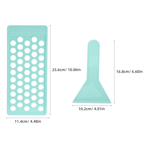 1Ensemble Moule Tube 50 Cavités Robuste ABS Vert Pour DIY 2