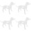 4Sets Transparante PVC Hondenmannequin Voor En Display 7