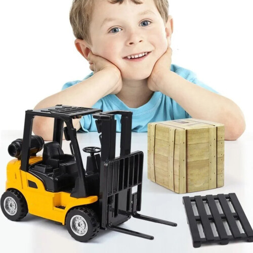 Mini Bau Gabelstapler Pull Back Spielzeug 1