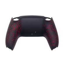 Inferior Back Shell Antiderrapante Carcaça Traseira Melhoria Do Jogo Peças de Reposição para Controle para PS5 Preto Vermelho
