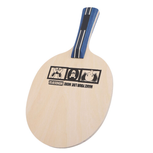 Sturdy Blue Table Tennis Racket with Animal Design