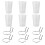 18 Sets Pegboard Bins with Rings Style Pegboard Hooks with Pegboard Cups Pegboard Cup Holder Accessories Transparent 2