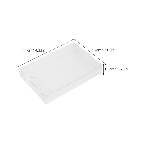 6Pièces Boîtes De Rangement Cassette Audio PVC Clair Empilables 1