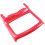 Car Interior Modification Front Drain Cup Frame Cup Holder Decorative Cover Red Carbon Pattern for  Charger 2016-21 3