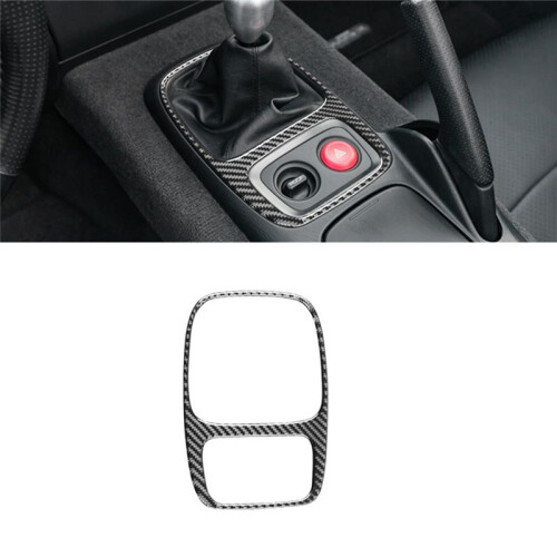 For  S2000 2000-2009 Soft Carbon Fiber Gear Shift Panel Frame Cover Trim Car Interior Accessories 1