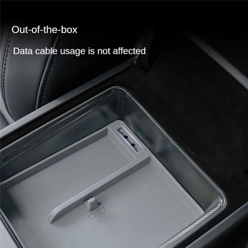 For  Model 3 Highland 2024 Center Console Armrest Storage Box Organizer Tray Interior Accessories 2