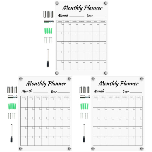 3Ensembles Tableau Message Transparent Pour Maison Et 1