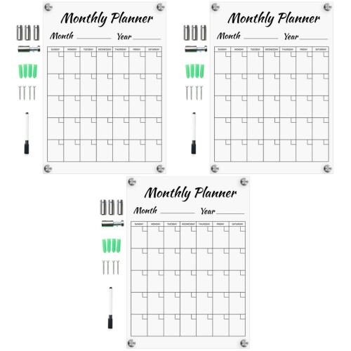 3Ensembles Tableau Message Transparent Pour Maison Et 2