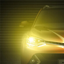 8 x High Power Led Lights 100W H8 H11 Yellow Fog Light 2828 20Led Headlight Lamp