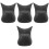 4Pièces Coussin Repose- Shampooing PVC Noir Confortable Salon 5