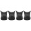 4Pièces Coussin Repose- Shampooing PVC Noir Confortable Salon 6