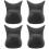 4Pièces Coussin Repose- Shampooing PVC Noir Confortable Salon 7