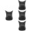 4Pièces Coussin Repose- Shampooing PVC Noir Confortable Salon 8