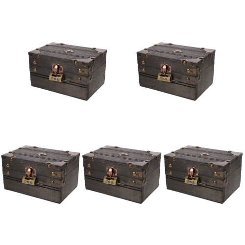 5Pièces Boîtes En Style Pirate Rétro 2