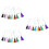 30Pièces Signets Pompons Multicolores Faits Main Pour DIY 7