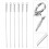 6Pièces Brochettes Métal Barbecue Chauffe- Usage Extérieur 10