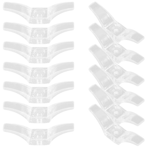 36Pièces Supports Cordon Rideaux Transparent Pom Installation Facile 1