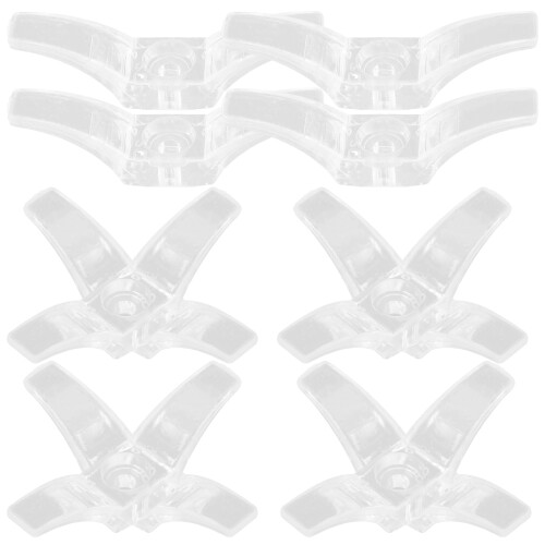 36Pièces Supports Cordon Rideaux Transparent Pom Installation Facile 2