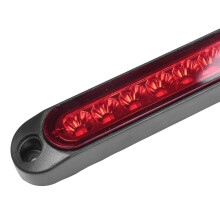 2X 10 Inch Sealed Truck& RV Trailer Light Bar 15 Led Third Brake Lights Strip Red