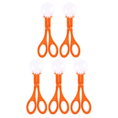 20Pièces Clips Ciseaux Enfant Orange Plastique Robustesse Extérieur 1