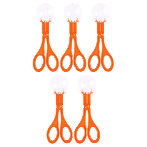 20Pièces Clips Ciseaux Enfant Orange Plastique Robustesse Extérieur 2