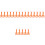 20Pièces Clips Ciseaux Enfant Orange Plastique Robustesse Extérieur 5