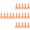 20Pièces Clips Ciseaux Enfant Orange Plastique Robustesse Extérieur 8