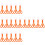 20Pièces Clips Ciseaux Enfant Orange Plastique Robustesse Extérieur 9