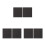 6Pièces Tapis En Feutre Graphite Noir Pour Usage Extérieur 6