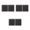 6Pièces Tapis En Feutre Graphite Noir Pour Usage Extérieur 9