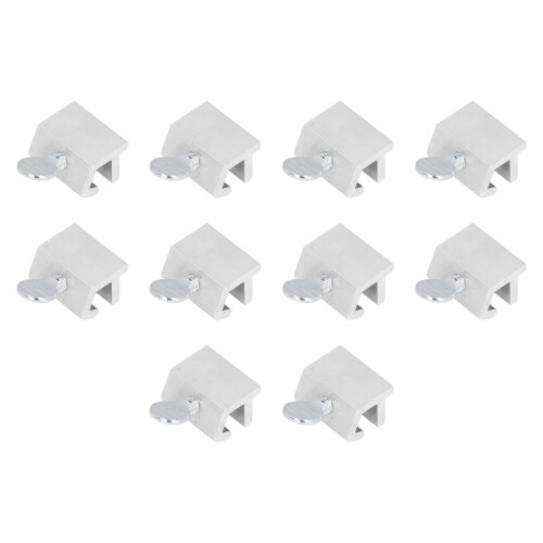 Stainless Steel Sliding Window Lock Replacement 10 Pack Single Pole Silver 1