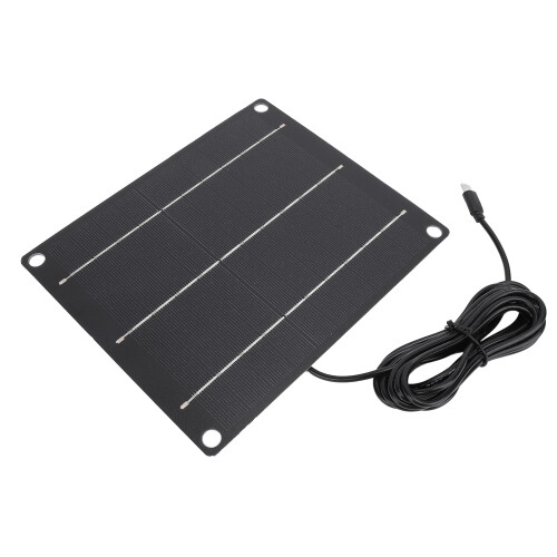6W Monocrystalline Solar Panel Charger for Phone, USB & Camera