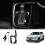 3Pcs Glossy Black Central Gear Panel Control Panel Decal Interior Modification for  HRV HR-V Vezel 2021 2022 RHD 2