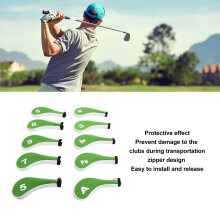 10 Pcs Zipper Iron Covers Golf