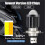 2X H4 LED Spotlight Small Light Bulb LED Motorcycle Modified Headlight Integrated Two-Color Headlight Accessories 3