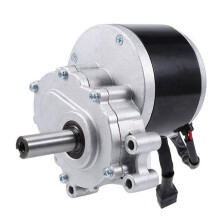 2X 250W 24V 75rpm Borstelmotor met Lage Snelheid, 44 mm Langere As, 17 mm Asdiameter, Rolstoel Gebruikte -Tandwielborstelmotor