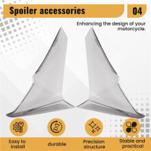 Copri Carenatura Laterale per Moto, Deflettori, Spoiler per ADV350 2022-2025, Accessori Grigio