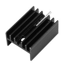 10 Pcs 21x15x11mm Black Aluminum Heat Sink for TO-220 Mosfet Transistors