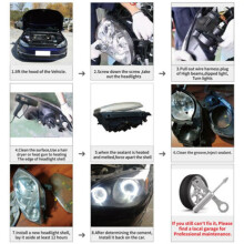 Car Clear Headlight Lens Cover Replacement Headlight Headlight Shell Cover for W639 Vito Viano 2004-2010 Right