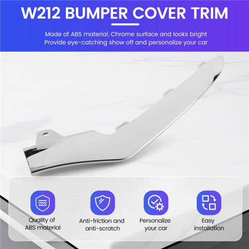 Front Low Bumper Cover Trim, for - E-Class W212 E350 2014-2016 Bumper Lip Splitter 2128852774 Left Side 2