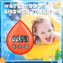 6-Teiliger Dusch-Timer für Erwachsene und Kinder, Digitaler Wasserdichter KüChentimer, Magnetisch, Kleiner Duschwecker, Alarm, -Home-Timer
