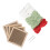 4Pcs Cross Stitch Starter Kit Floral Pattern Embroidery Set Light Green 14
