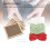 4Pcs Cross Stitch Starter Kit Floral Pattern Embroidery Set Light Green 13